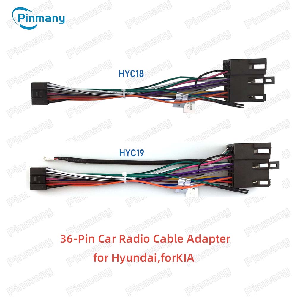 Car Radio Cable Power Wire Harness Connector HYC19 for Hyundai Elantra Accent Azera I10 I20 I30 IX55 Tucson KIA Carens Picanto Radio Accessories 4