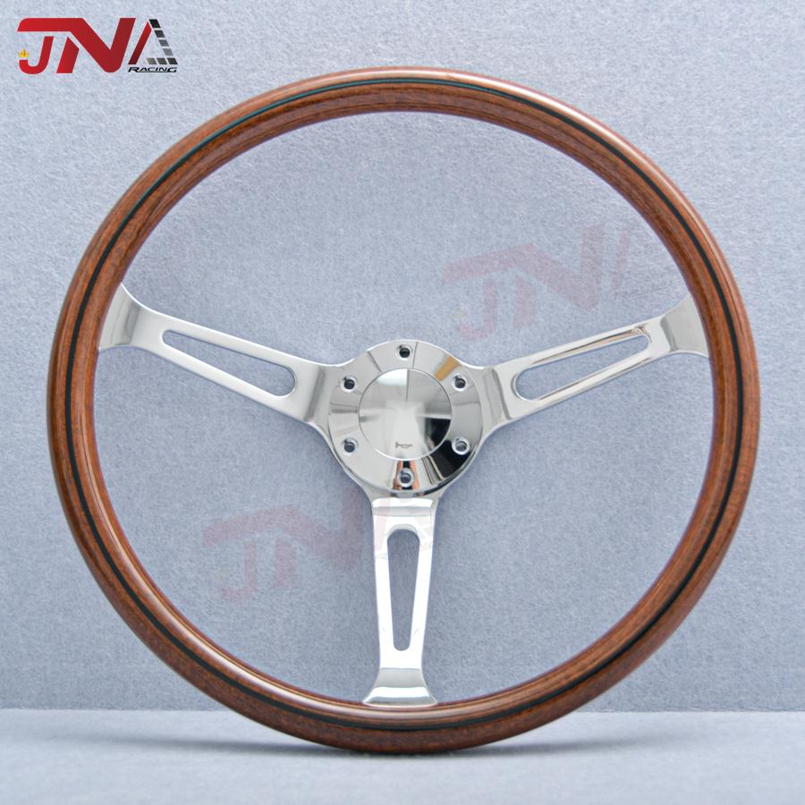 15inch Classic Wood Grain Steering Wheel