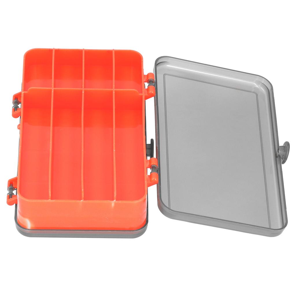 Fishing Lure Box Reversible Lure Case Double Sided Plastic Bait Storage Box OrganizerRed
