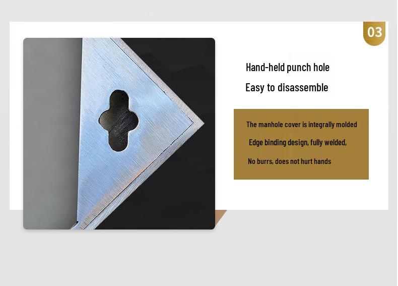 Stainless Steel Concealed Square/Round Manhole Cover for Decorative Drainage and Sewage Wells