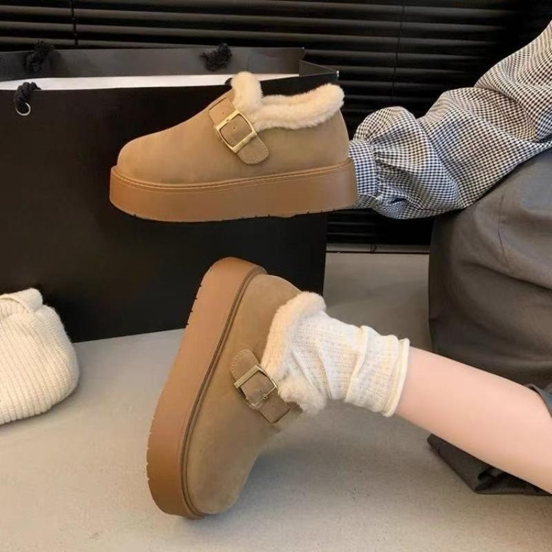 Snow Boots, Fleece Warm Shoes, New Cotton Shoes for Women