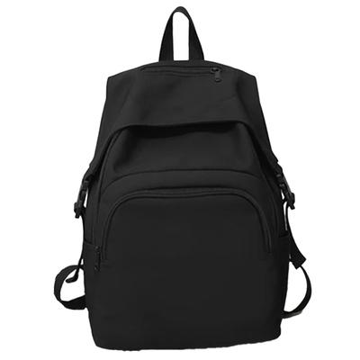 Rucksack for Women and A4 For Commuting To Simple Backpack [DIVA Rose] Men, Storage, Waterproof, Adults, Stylish, Plain, Backpack, School, (Black)