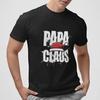 Papa Claus Christmas Dad Shirt Santa Hat Graphic Tee Funny Holiday Gift Unisex
