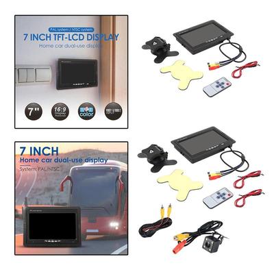 7 Inches TFT LCD Rear Camper Wide Screen Car Reverse Monitor