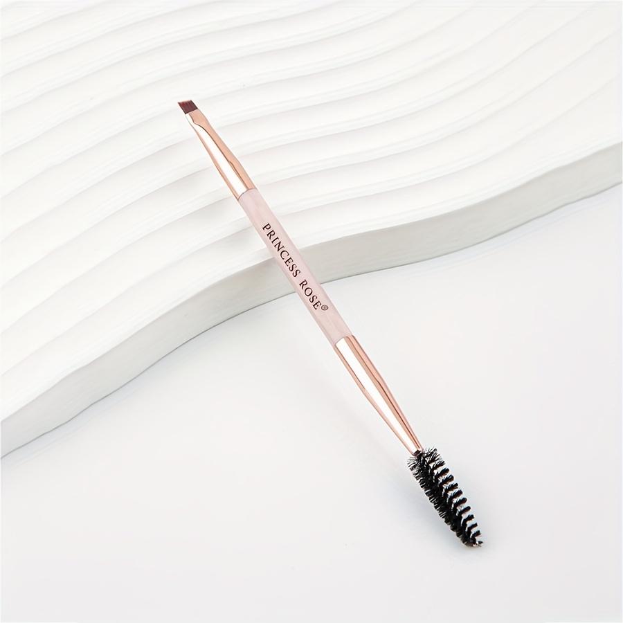 

Двусторонняя кисть Rose Princess для бровей и ресниц - Мягкая нейлоновая щетина, нежная к светло-бежевой коже, Портативный розовый инструмент для макияжа для ежедневного нанесения на глаза 1pc розовый