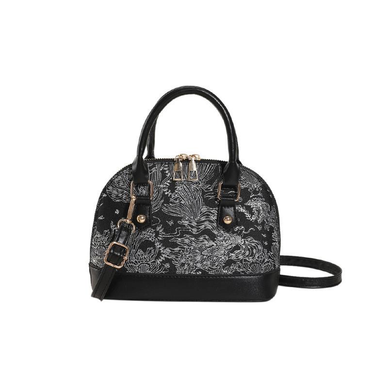 

Stylish And Trendy Single Shoulder Crossbody Shell Bag For Women In Black Gray Pink чёрный