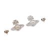 VIVIENNE WESTWOOD Rina Star Cloud Saturn Plated Gold Earrings Women Earrings Pink-Purple-Diamond Silver 6201036D-02P618