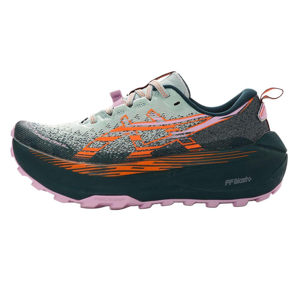Asics Trabuco Max 4 Cold Moss Nova Orange Women Sneakers Green 1012B769-400