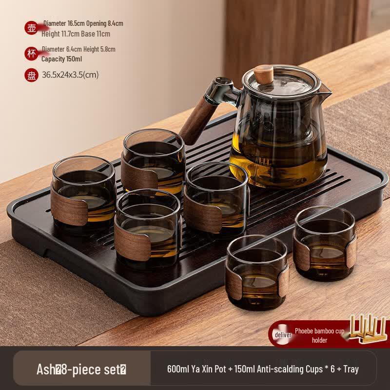 Thickened Glass Kung Fu Tea Set