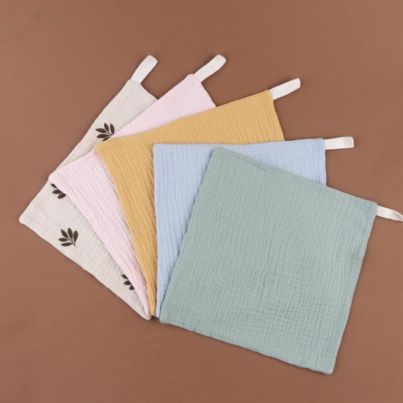 Baby Towel Set Teething Bibs for Toddler Burp Cloth Gauze-Cotton Handkerchief Back Absorb Towel Newborn Bath Towel 10PCS