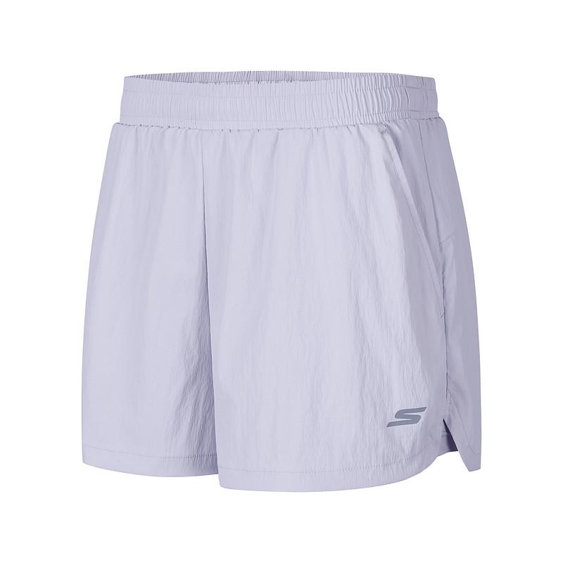 Skechers GODRI Logo Moisture-Wicking Quick-Dry Loose Breathable Five-Point Casual Shorts Women shorts Stone-Purple P225W227-00FW S