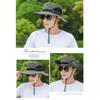Men s Fisherman Hat   Outdoor Fishing Sunscreen Face Cover UV   Big Brim