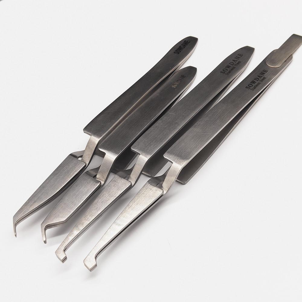 1 kus Zubní ortodontická pinzeta na lepení závorek, pinzeta na lepení bukální trubice, držák pinzety, umisťovací nástroj