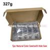 5-Piece High-Speed Steel Sawtooth Hole Opener Drill Bit Set for Aluminum and Iron Plates - 16mm, 20mm, 25mm, 30mm
