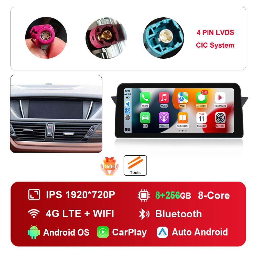 12.3 Inch for BMW X1 E84 2009 -2015 CIC System DSP Stereo GPS HD Touch Screen Android Car Radio Multimedia Player GPS 4G WiFi