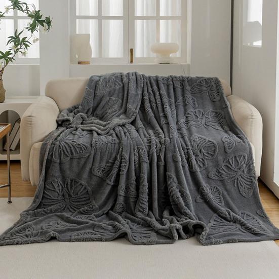 3D Butterfly Baby Blanket Double-Sided Flannel Soft Throw Blanket Fluffy Infant Toddler