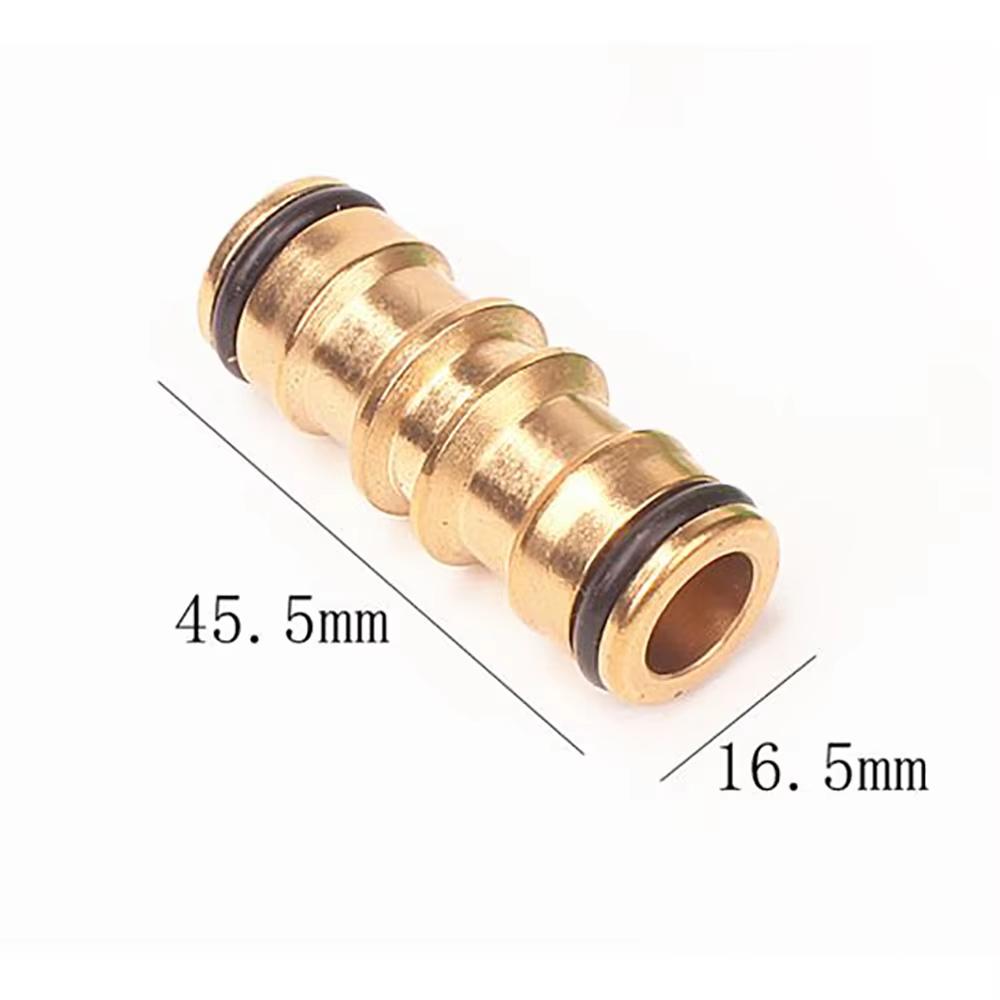 2 Way Quick Coupling Brass Garden Hose Repair Connector Adapter Mender for Irrigation Hot Selling