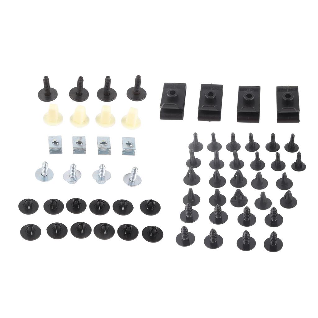 50pcs Engine Under Cover Retainer Clips Underbody Mudguard Door Bumper Panel Fastener Screw for