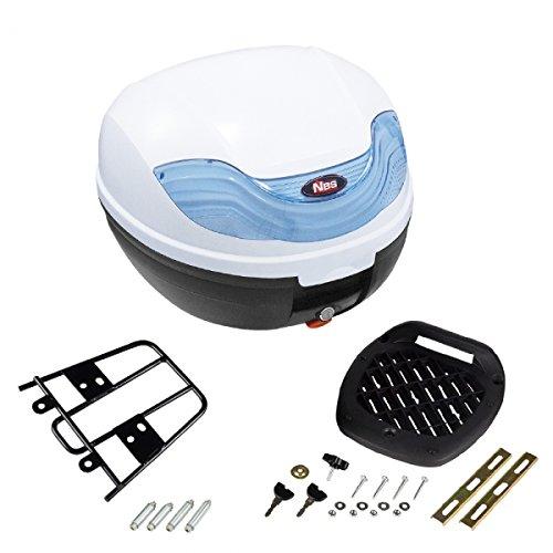 

Bike Parts Center Rear Box 32L Rear Carrier Set (White/Blue) & (for DIO110/LEAD125)