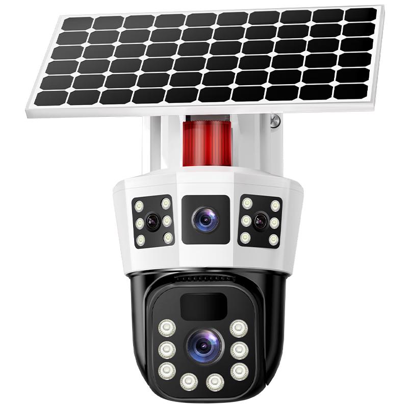 Haoqu 4G Solar Outdoor PTZ Surveillance Camera with Night Vision CN Plug (adapter Included)