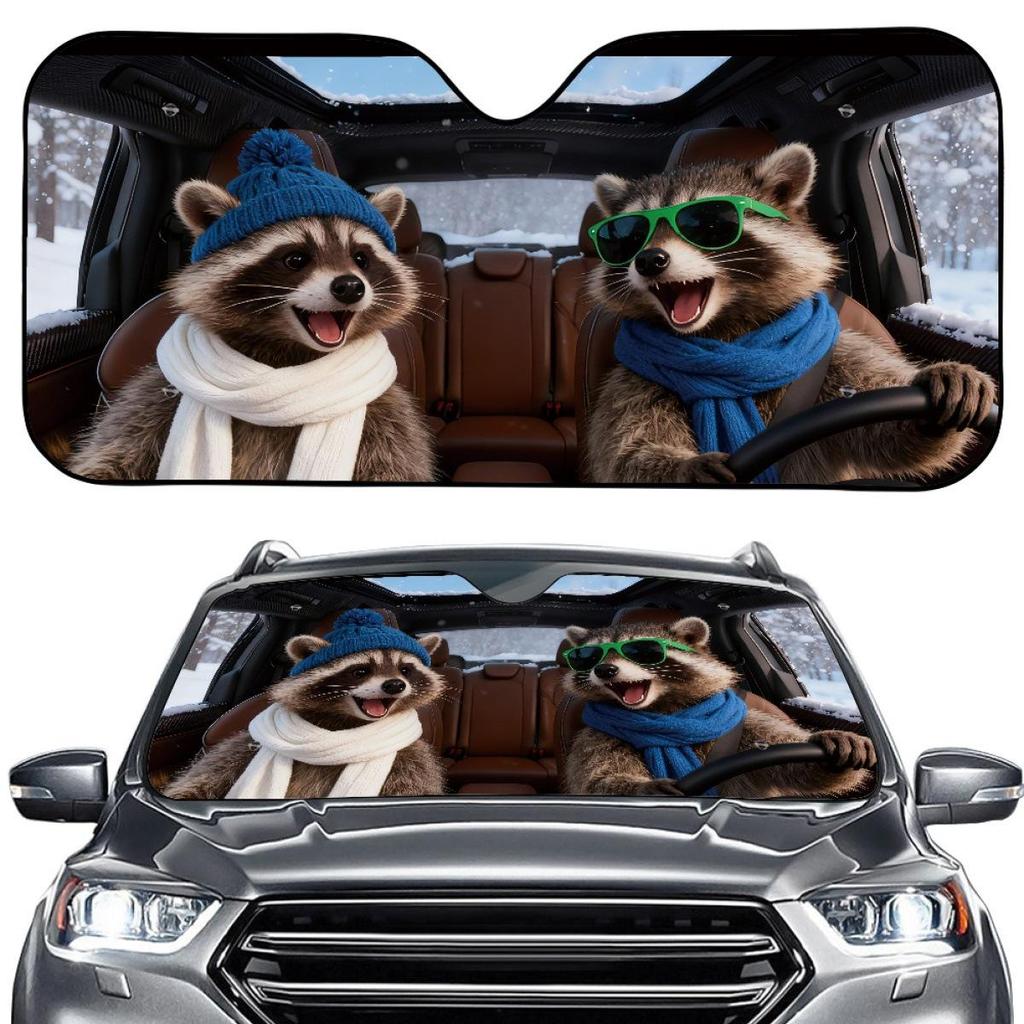 Creative Summer Aluminum Foil Car Windshield Sunshade