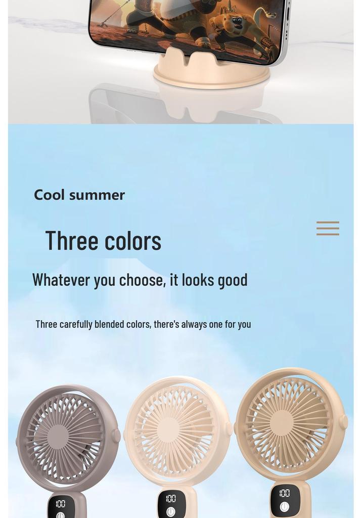 USB Portable Silent Mini Fan: Ideal for Dorms, Kids, and Outdoor Use