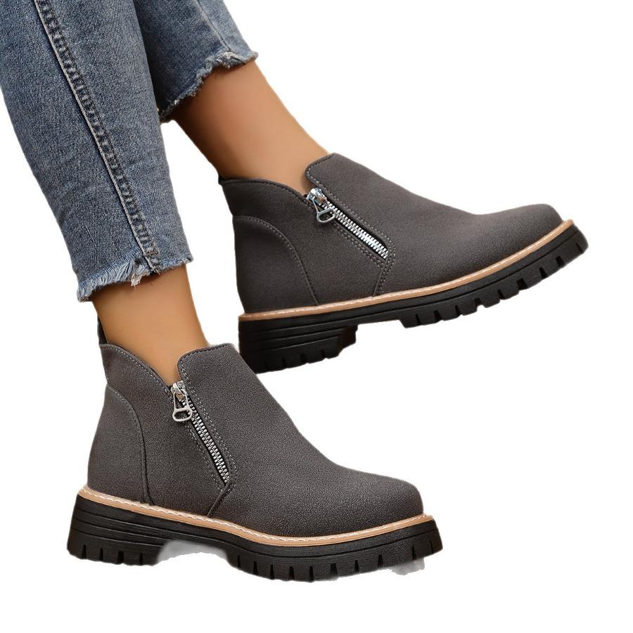 Plus Size Casual Ankle Boots for Women Fall/Winter 2025 High-Top Casual Fashion Ankle Boots for Women