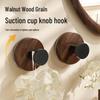 Wood Grain No-Drill Rotating Suction Cup Hook for Clothes - Super Strong & Traceless, Guest Room Door Back Adhesive Hook