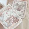 Cute Cartoon Bear Iron Storage Box Rectangular Stickers Tapes Square Box Big Capacity Stationery Office Supplies Kpop Photocards