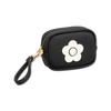 MARY QUANT Enamel Icon Daisy Patch Minimal Pouch X W14 X D5cm Black H10.5