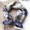 2022 Autumn/Winter Mulberry Silk Mori Style Print Square Scarf - Women's Warm Silk Neck Shawl