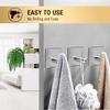Homlly Tonii Stainless Steel Wall Hook Hangers (X4PCS)