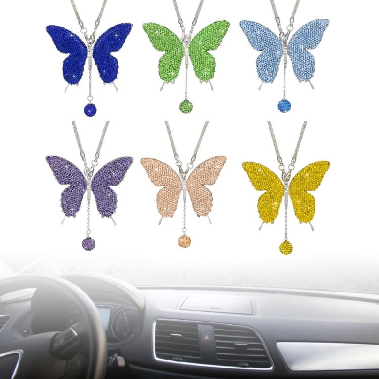 ExquisiteCar Hanging Pendants Rhinestones Butterfly Room Decors Ornaments