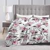Warm Soft Blanket Travel Cowardly Dog C-Courage Collage Bedding Throws Flannel Bedspread For Home Decor Aesthetic Sofa Bed Cover