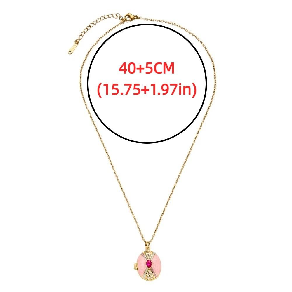 Romantic Photo Frame Necklace Oval Shape Vintage Openable Necklace  Anniversary Gifts