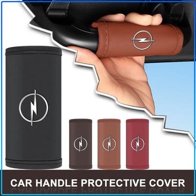 Leather Car Roof Handle Protective Cover Interior Styling For Astra H G Corsa Insignia Astra Antara Meriva Zafira Interior
