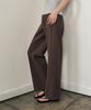 Laneonkyulleoseu Denim-Like Wide Pants_Brown