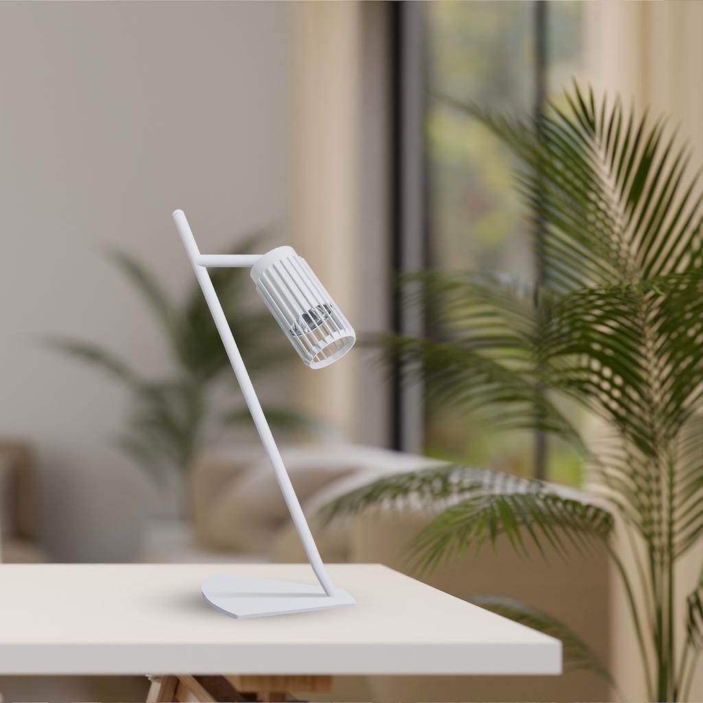 Lampa Biurkowa Vertical 1 Gu10 Biały Alu Milagro Ml0309