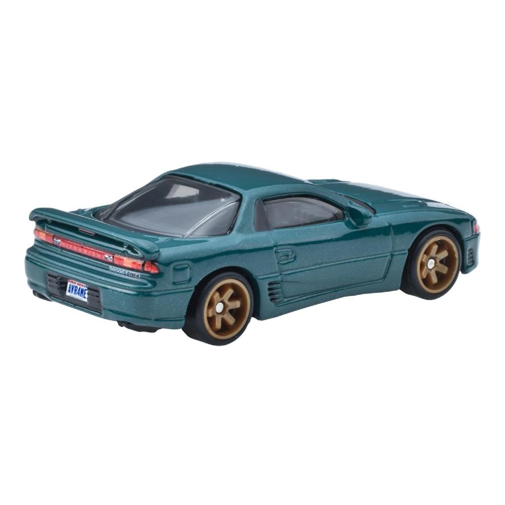 Hot Wheels Boulevard Mitsubishi 3000GT Vehicle Toy Mini Car for Ages 3 and Up Green HRT68 VR-4