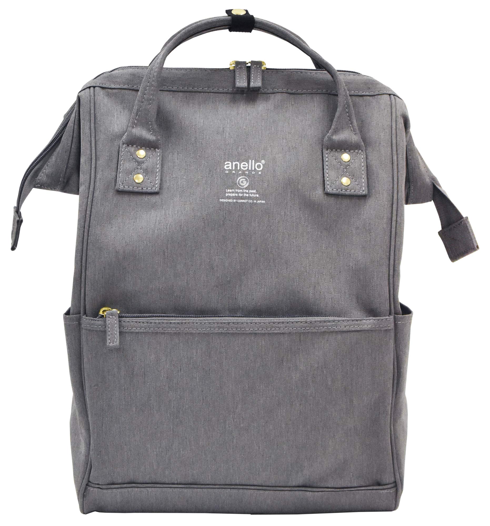 

Anello GU-B3013 Light Gray Large Capacity Water-Repellent Heathered Clasp Backpack Daypack
