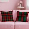 Fashion C-CChristmas Plaid Cushion Cover Comfortable Reversible Pillow Cover Ideal for Car Sofa Bedroom & Beyond