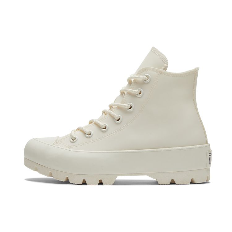 Converse Lugged Canvas Comfortable Daily High-Top Lifestyle Casual Shoes Women Sneaker Beige 573063C