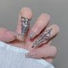 Elegant Gothic Ring Machinery Style Punk Metal Jewelry Fashion Nail Ring  Halloween