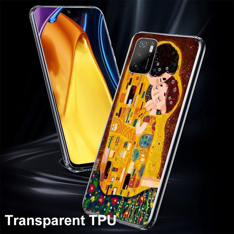 Kiss by Gustav Klimt Desig Cover Phone Case For Xiaomi Poco F7 Ultra X7 X6 X5 Pro M7 Redmi 15C 15 13C 13 12C 12 10C 10 9A 9C 9T