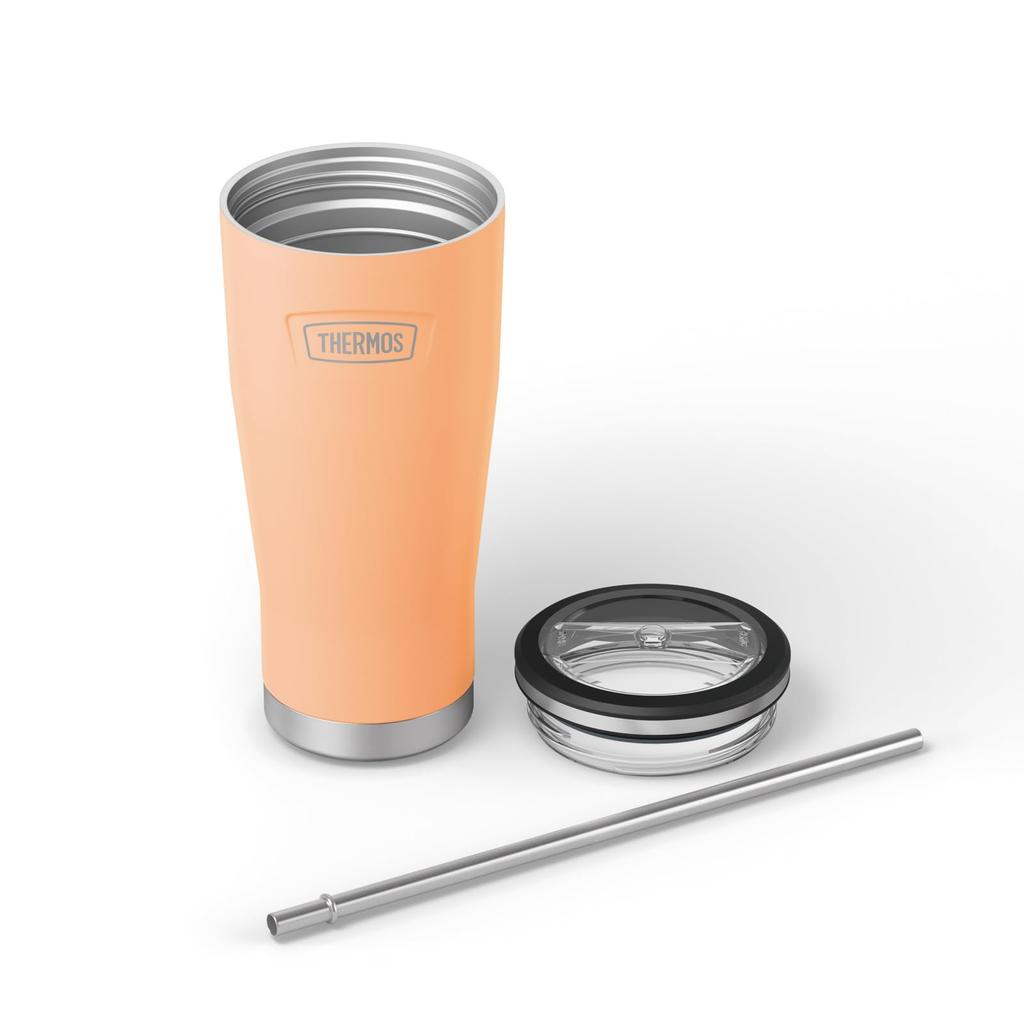 Thermos Straw Cold Insulation MEL [ICON SERIES] Tumbler, 710ml, Only, Melon, ASTB-710