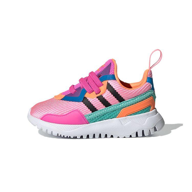 Adidas Originals Flex Series El I Comfortable Non-Slip Low-Top Walking Shoes Baby Shoes Pink Black Blue FX5336