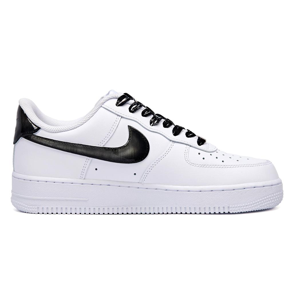 Nike Air Force 1 Wear resistant And Lightweight Low top Skateboard Shoes Unisex White Black 315122-111(Team943-)