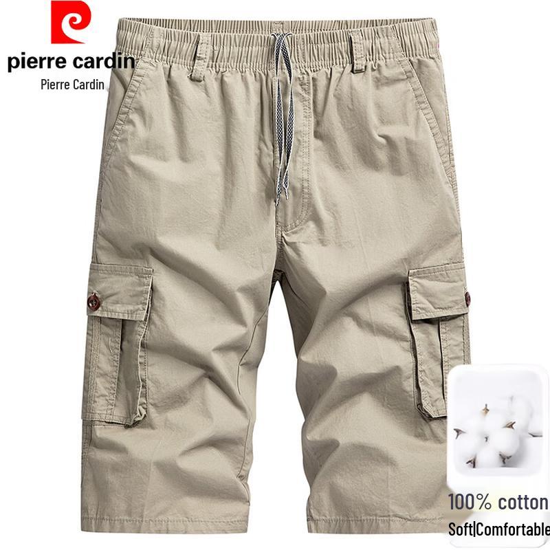 Pierre Cardin Men s Cotton Cargo Capri Shorts 4XL