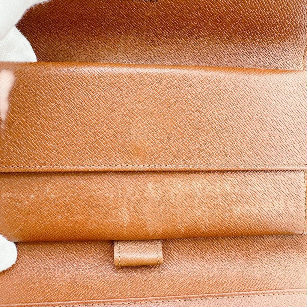 LOUIS VUITTON Monogram Porte Tresor International Long Wallet purse M61215 Used