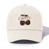 1pc CHERRY Print  Baseball Cap for Adults,  Minimalist Retro Style Casual Soft Adjustable Dad Hat, Perfect As Gift